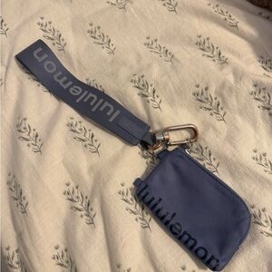 Lululemon Blue Wristlet Keychain